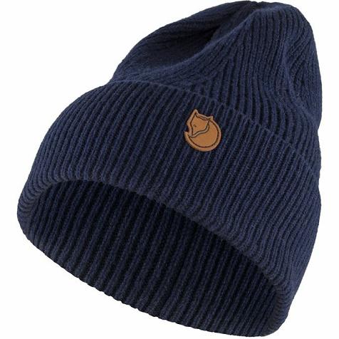 Fjallraven Women Directional Rib Beanies Dark Navy PH197338 Philippines